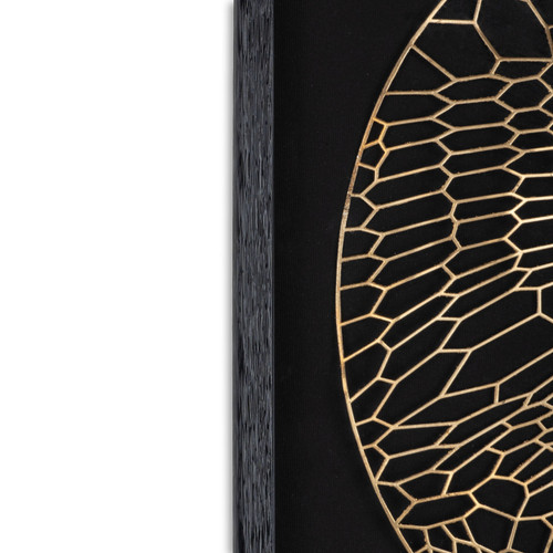Laced Moon II And 24" Shadow Box Black Shadowbox Textual Art Wall Art