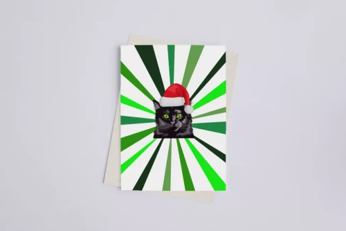 Christmas Cat - Greeting Card