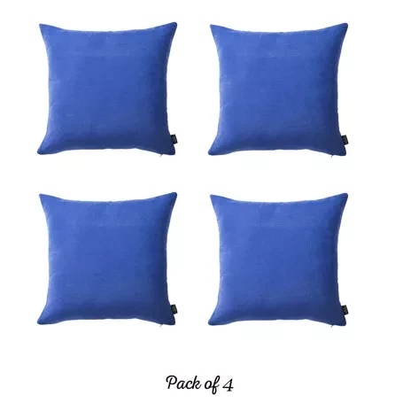 Farmhouse Square and Lumbar Solid Color Throw Pillow Covers Set
