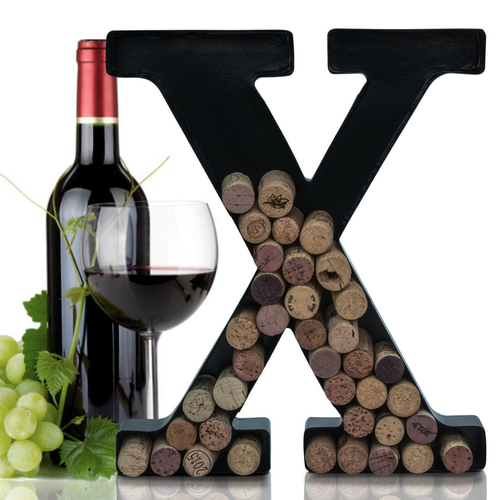 Made Easy Kit Metal Letter Wine Cork Holder w/Wall Mount Kit