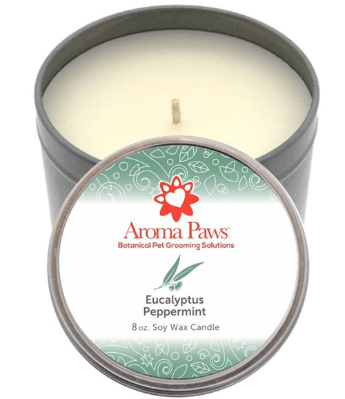 8 OZ CANDLE IN TIN EUCALYPTUS PEPPERMINT