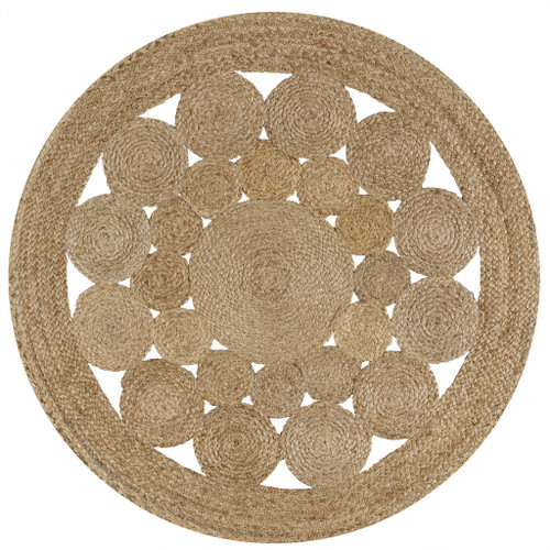 5' Natural Jute Round Rug