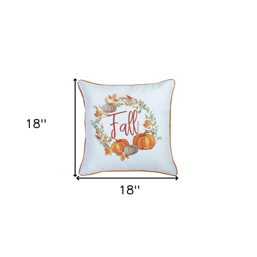 Set Of Four 18" Orange And Brown Plaid Pumpkins Throw Pillow Covers