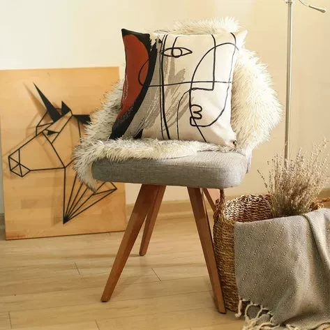 Boho-Chic Printed Jacquard Throw Pillow Covers