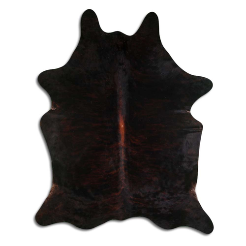 NATURAL HAIR ON COWHIDE DARK BRINDLE