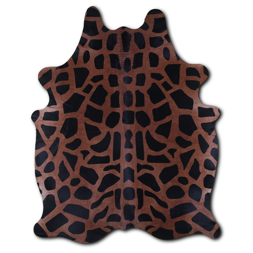 PRINTED HAIR ON COWHIDE GIRAFFE ON CAMEL
