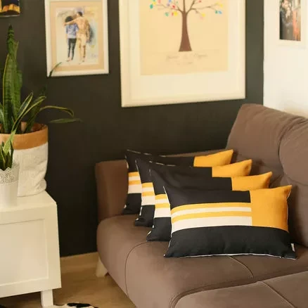 Boho-Chic Printed Jacquard Throw Pillow Covers