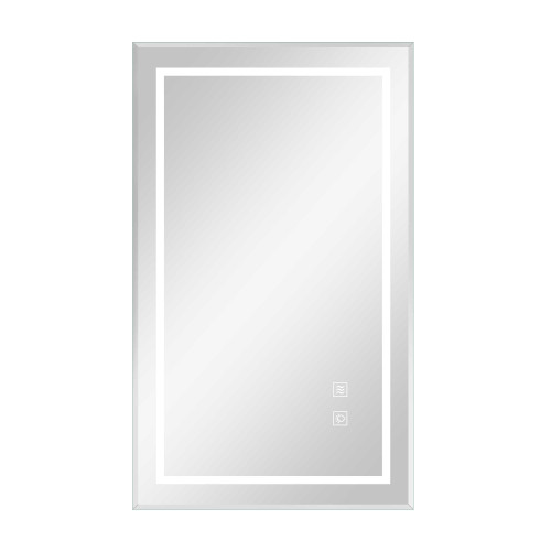 39" Clear Lighted Unframed Bathroom Vanity Mirror