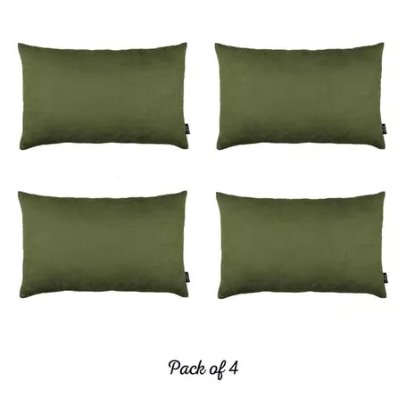 Farmhouse Square and Lumbar Solid Color Throw Pillow Covers Set