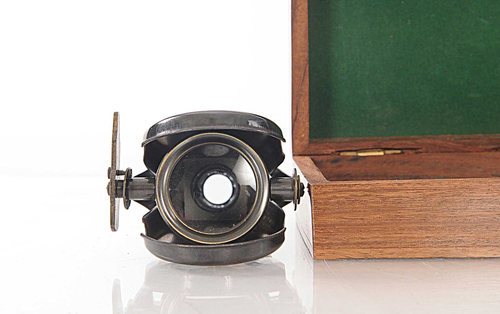 2.5" X 4" X 2" Folding Monocular In Wood Box