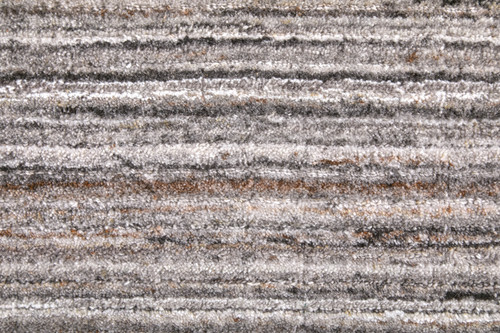 12' X 15' Gray Black And Brown Handmade Indoor Outdoor Area Rug
