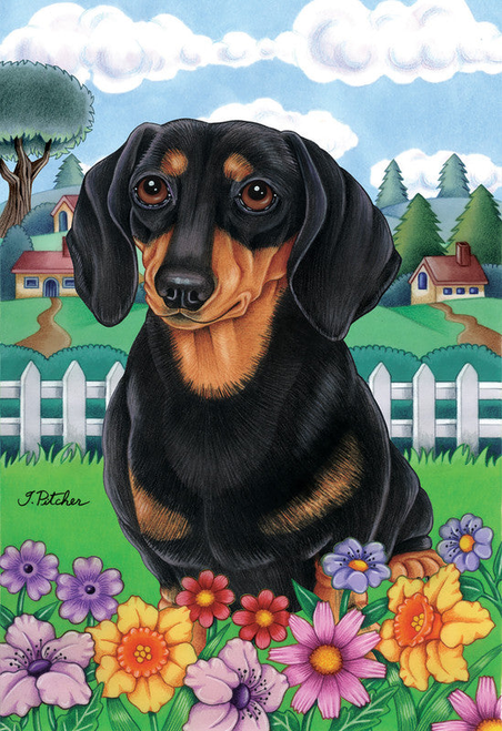 French Bulldog  - Tomoyo Pitcher Flowers Garden Flag