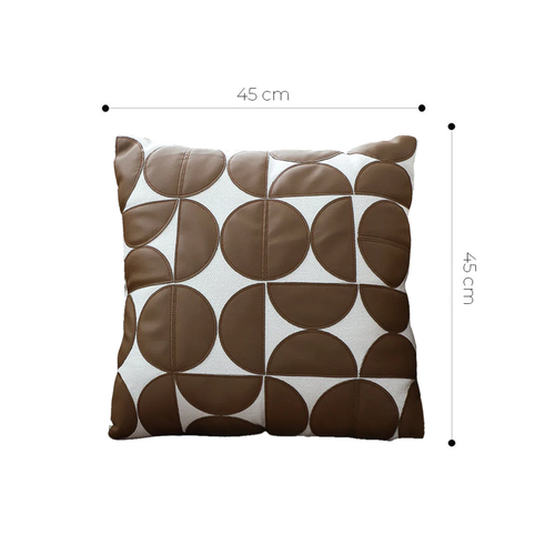 Retro Geometric Circle Pillow Cover