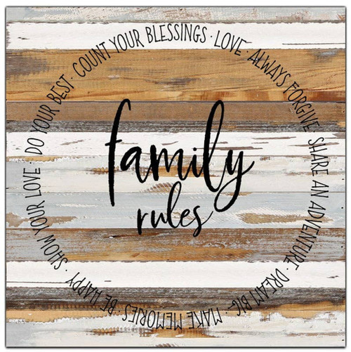 Family Rules... Wall Sign