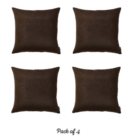 Farmhouse Square and Lumbar Solid Color Throw Pillow Covers Set