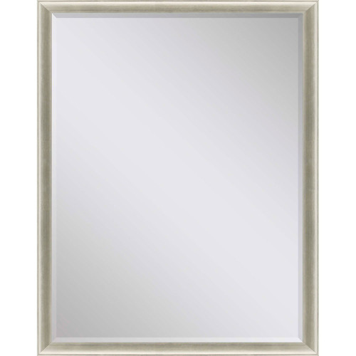 44" Silver Wood Accent Mirror