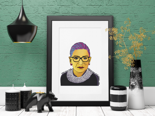 Ruth Bader Ginsburg Pop Art Print