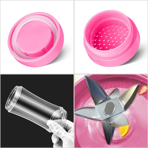 ml Portable Mini USB Rechargeable Handheld Fruit Mixer Juicer