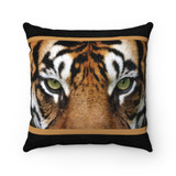 Faux Suede Tiger Eyes Pillow