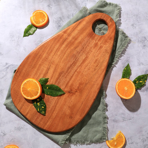 Natural 16" Solid Wood Cutting Board