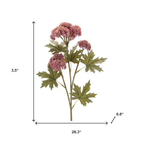 Set of Six 28" Dusty Rose And Olive Green Artificial Succulent