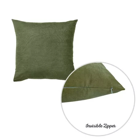 Farmhouse Square and Lumbar Solid Color Throw Pillow Covers Set