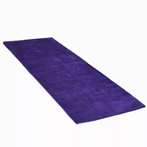 Rugsotic Carpets Hand Knotted Loom Silk Mix Runner Area Rug