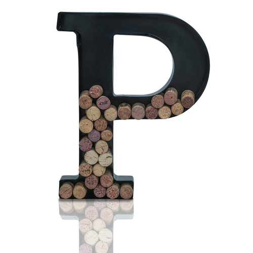 Made Easy Kit Metal Letter Wine Cork Holder w/Wall Mount Kit