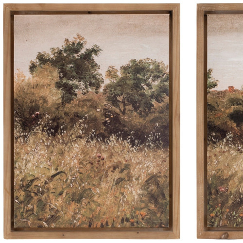 Set Of Two Landscape Natural Framed Wall Art