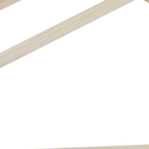 Natural Wood Full House Bed With Trundle