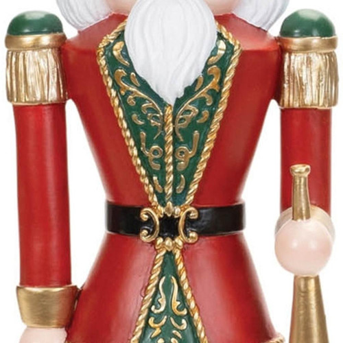 Set of Two Red Green And Black Polyresin Tabletop Sculpture
