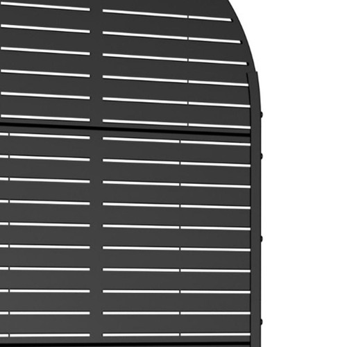 71" X 35" Black Galvanized Metal Rectangular Planter Box
