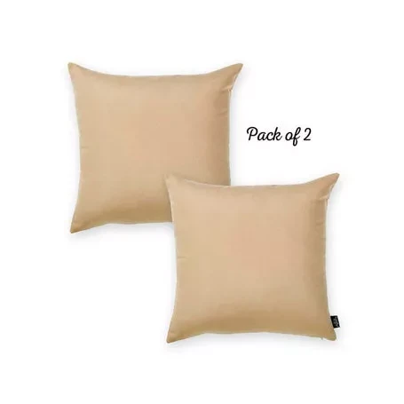 Farmhouse Square and Lumbar Solid Color Throw Pillow Covers Set