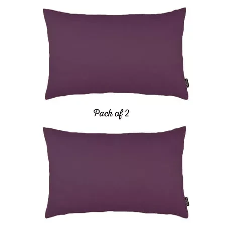 Farmhouse Square and Lumbar Solid Color Throw Pillows Set