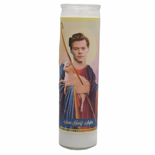 Harry Styles Devotional Prayer Saint Candle (Version 1)