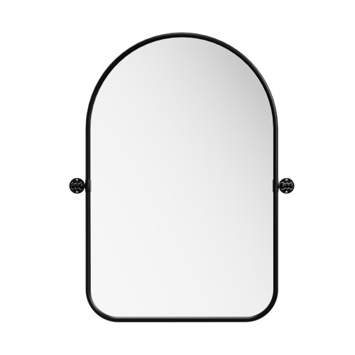 36" Gold Arch Iron Framed Bathroom Vanity Mirror