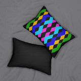 Diamond Pattern Lumber Pillow