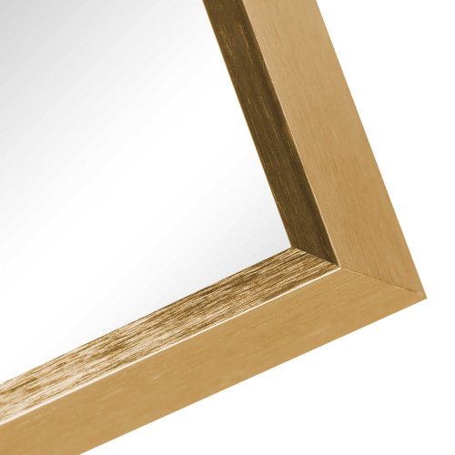 36" Gold Metal Framed Accent Mirror