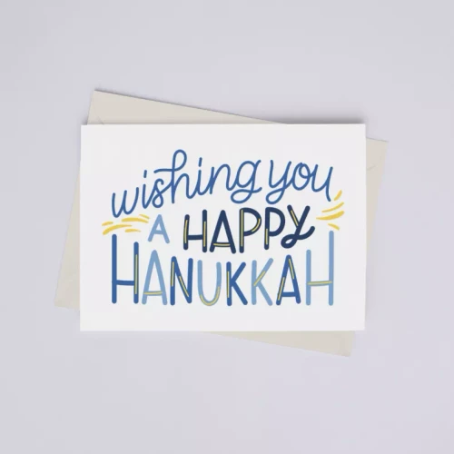 Wishing You a Happy Hanukkah - Greeting Card