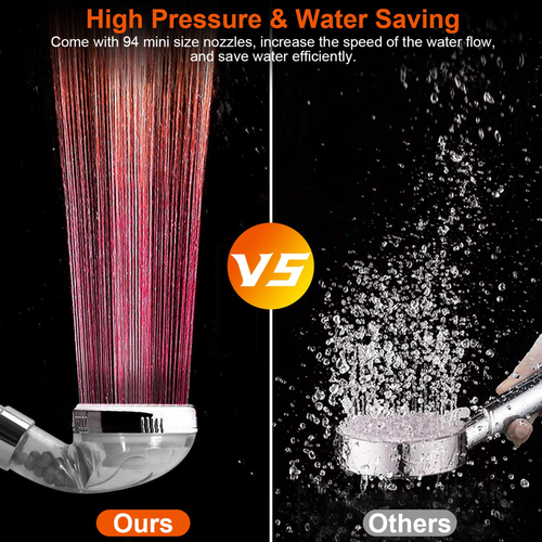 Handheld Shower Head High Pressure Powerful Filter Shower 