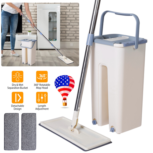 Flat Floor Mop Bucket Set 