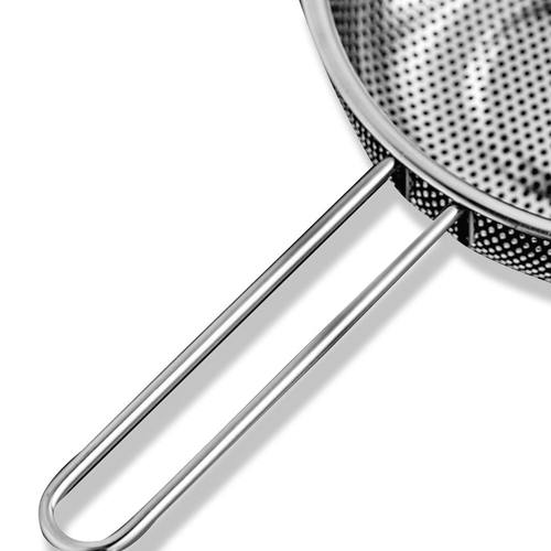Stainless Steel Perforated Colander Fine Mesh Net Food Strainer Basket with Handle Skimmer Sieve