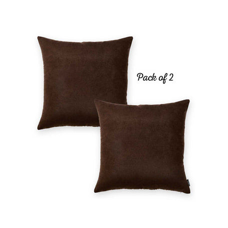 Farmhouse Square and Lumbar Solid Color Throw Pillow Covers Set