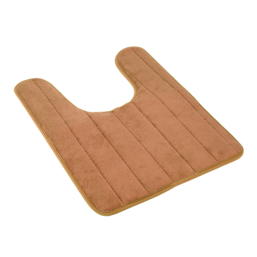 U Shaped Bathroom Rugs Contour Non-slip Toilet Mat