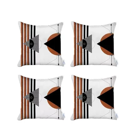 Boho-Chic Printed Jacquard Throw Pillow