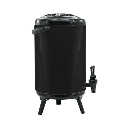 Stainless Steel Insulated Milk Tea Barrel Hot and Cold Beverage Dispenser Container with Faucet
