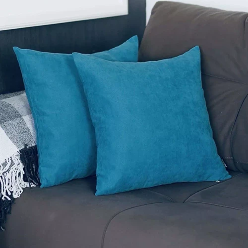 Farmhouse Square and Lumbar Solid Color Throw Pillows Set