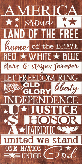 America, Proud, Land Of The Free... Farmhouse