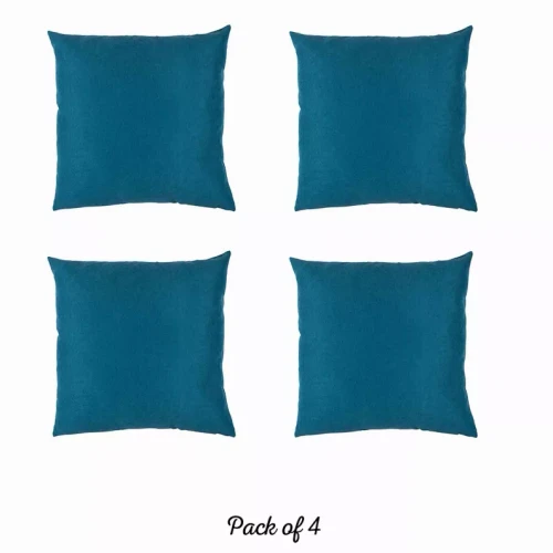 Farmhouse Square and Lumbar Solid Color Throw Pillows Set