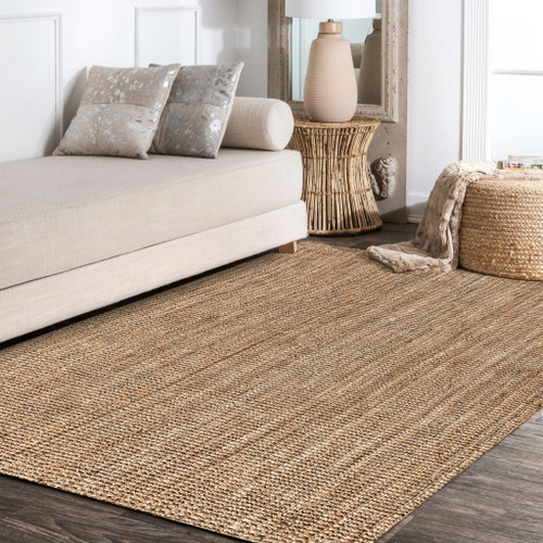 10' X 13' Natural Jute Handmade Area Rug